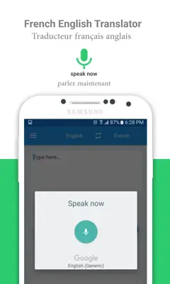 French English Translator android App screenshot 2